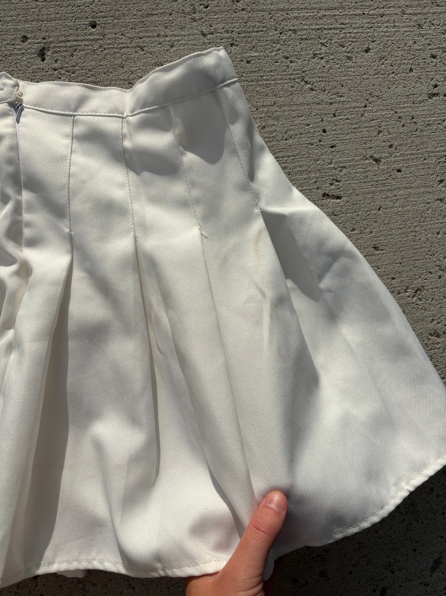 White Cheer Skirt