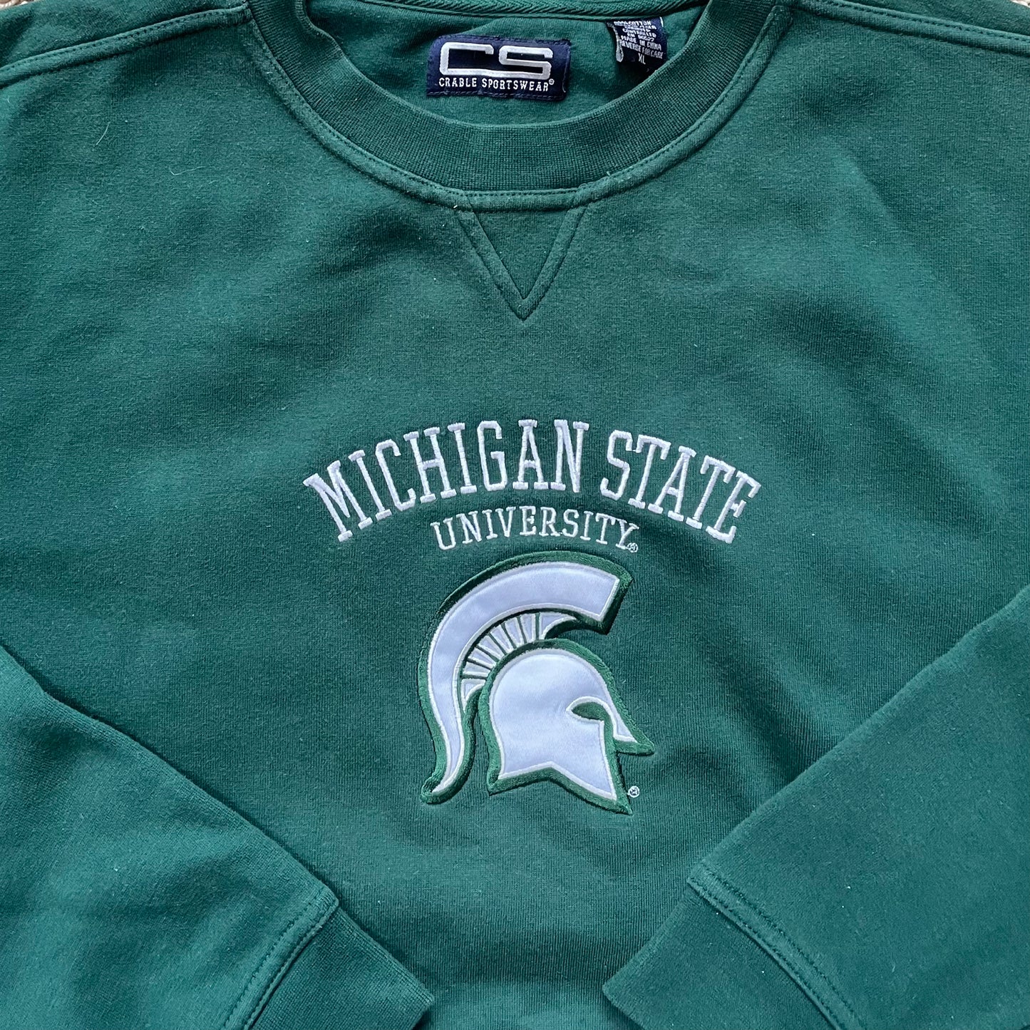 Sparty Head Small Logo Crewneck