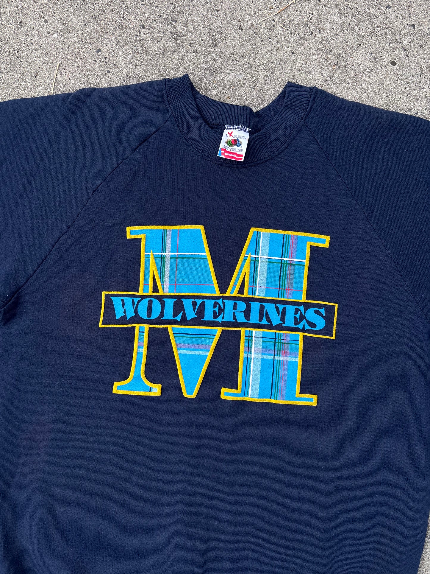 Vintage Puff Print Crew