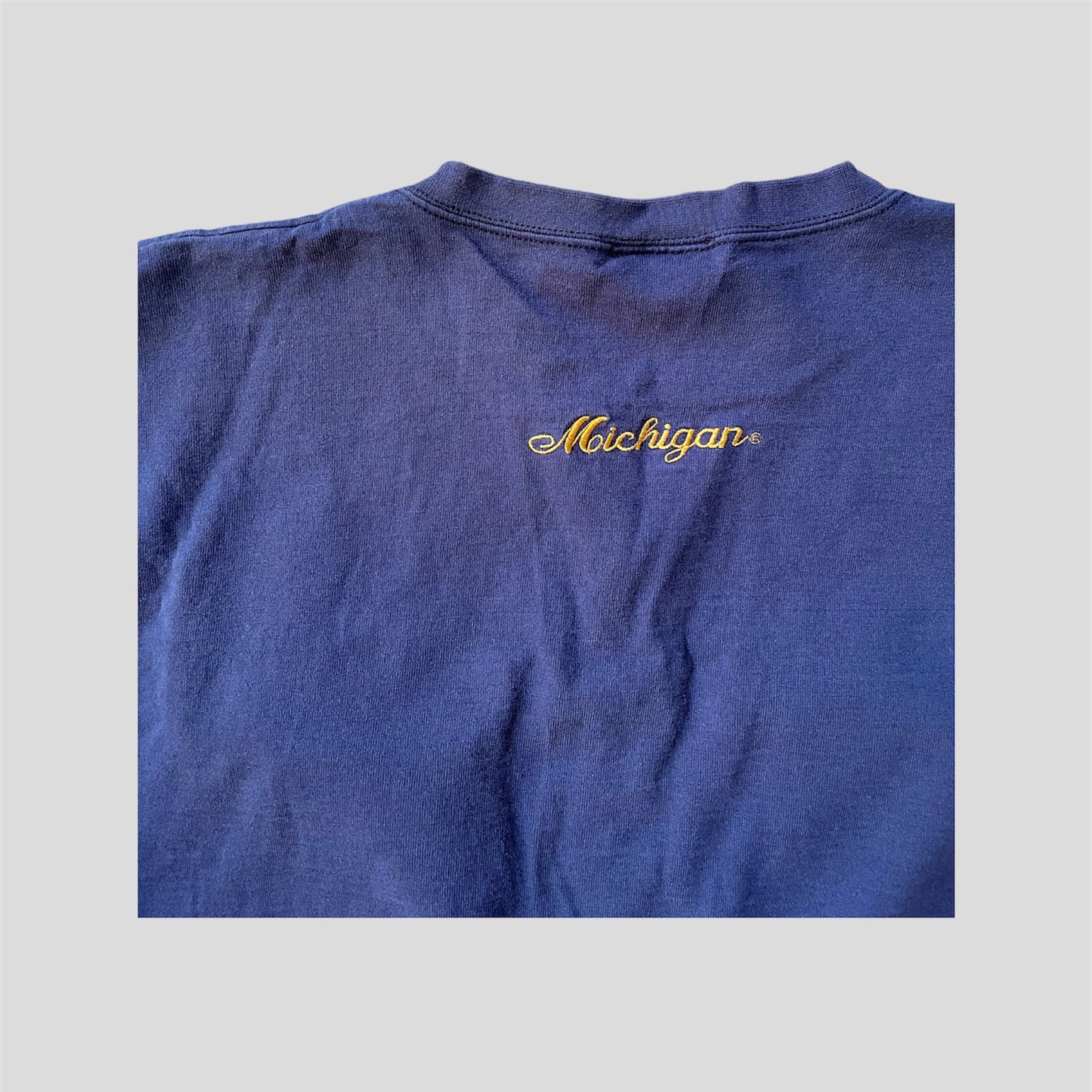 Embroidered Henley Short Sleeve