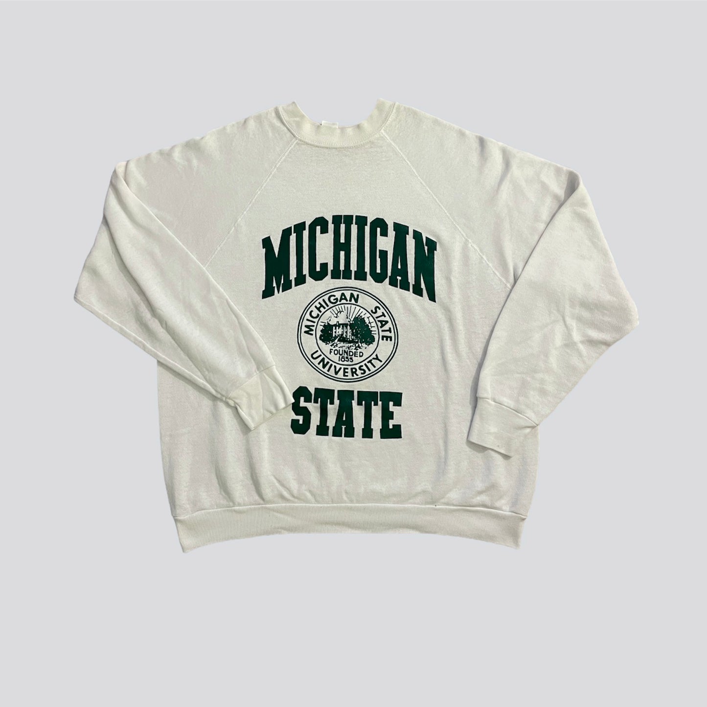 White Circle Emblem Crewneck