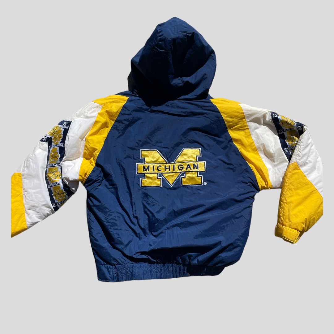 M Script Puffer Pullover