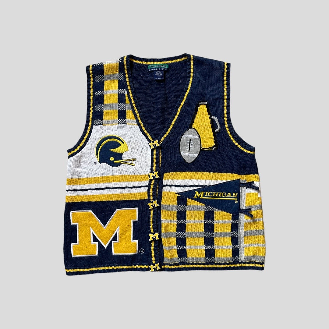 Vintage Football Sweater Vest