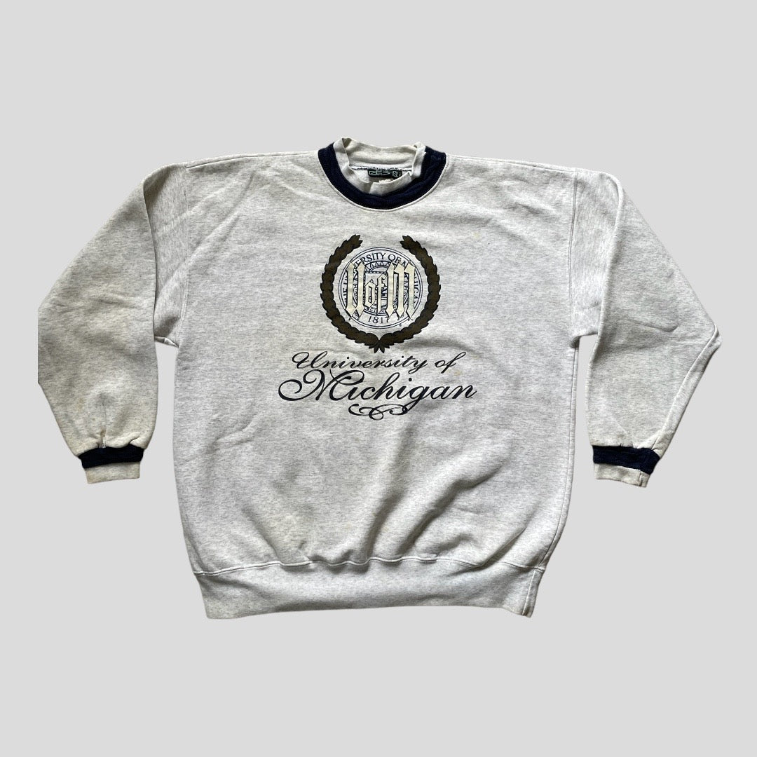 Unique Vintage Crewneck with Sweater Details