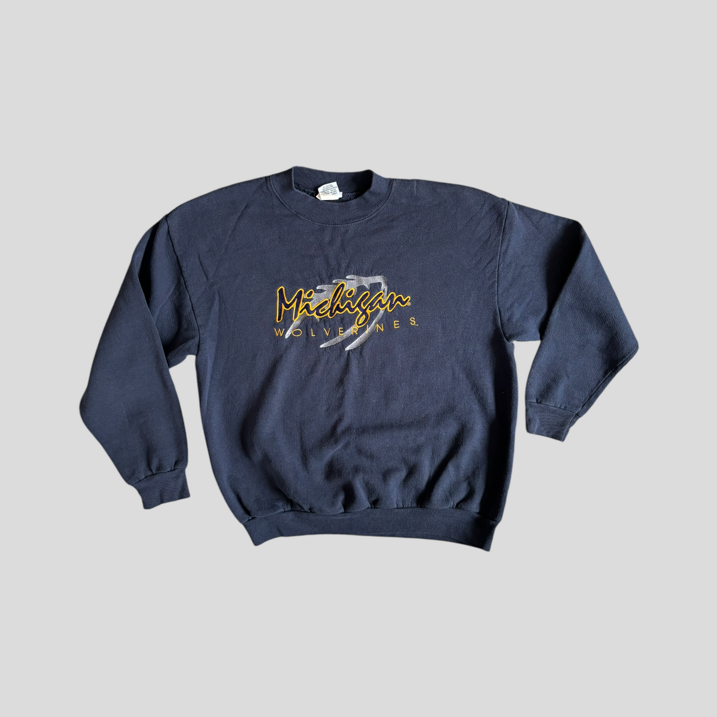 Embroidered Football Crewneck