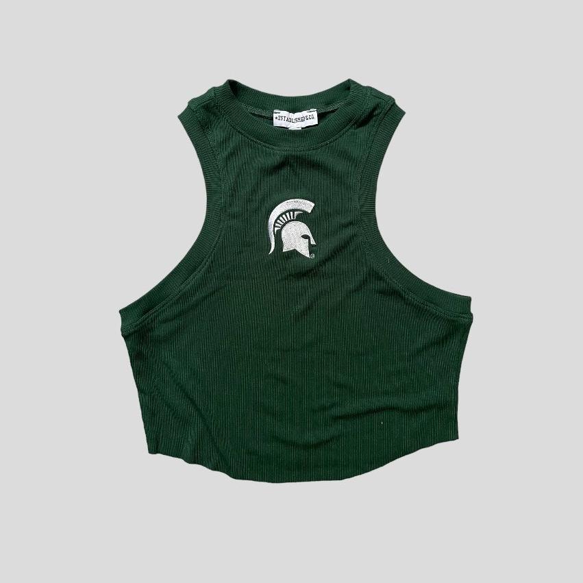 Cropped Green Tank