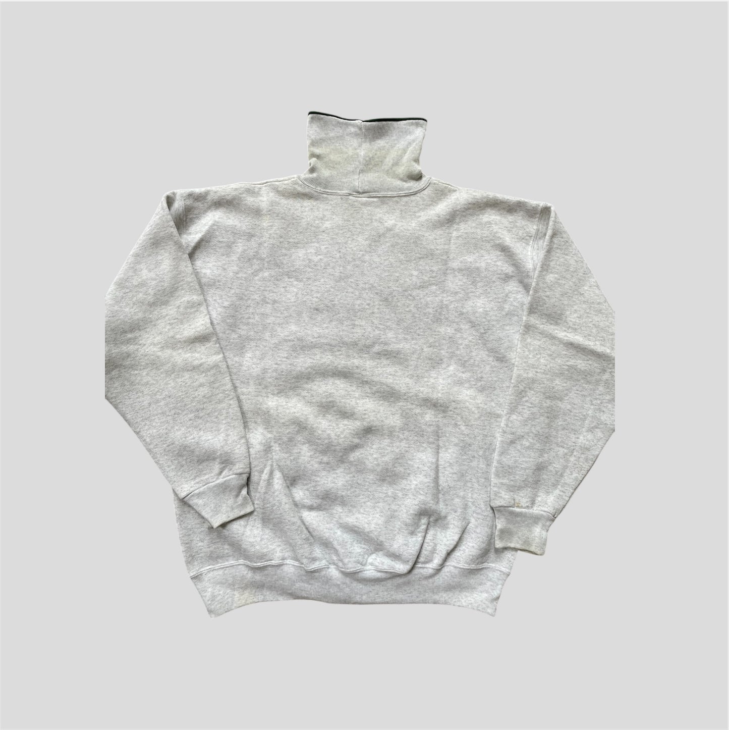 STAINED Turtle Neck Embroidered Sweatshirt