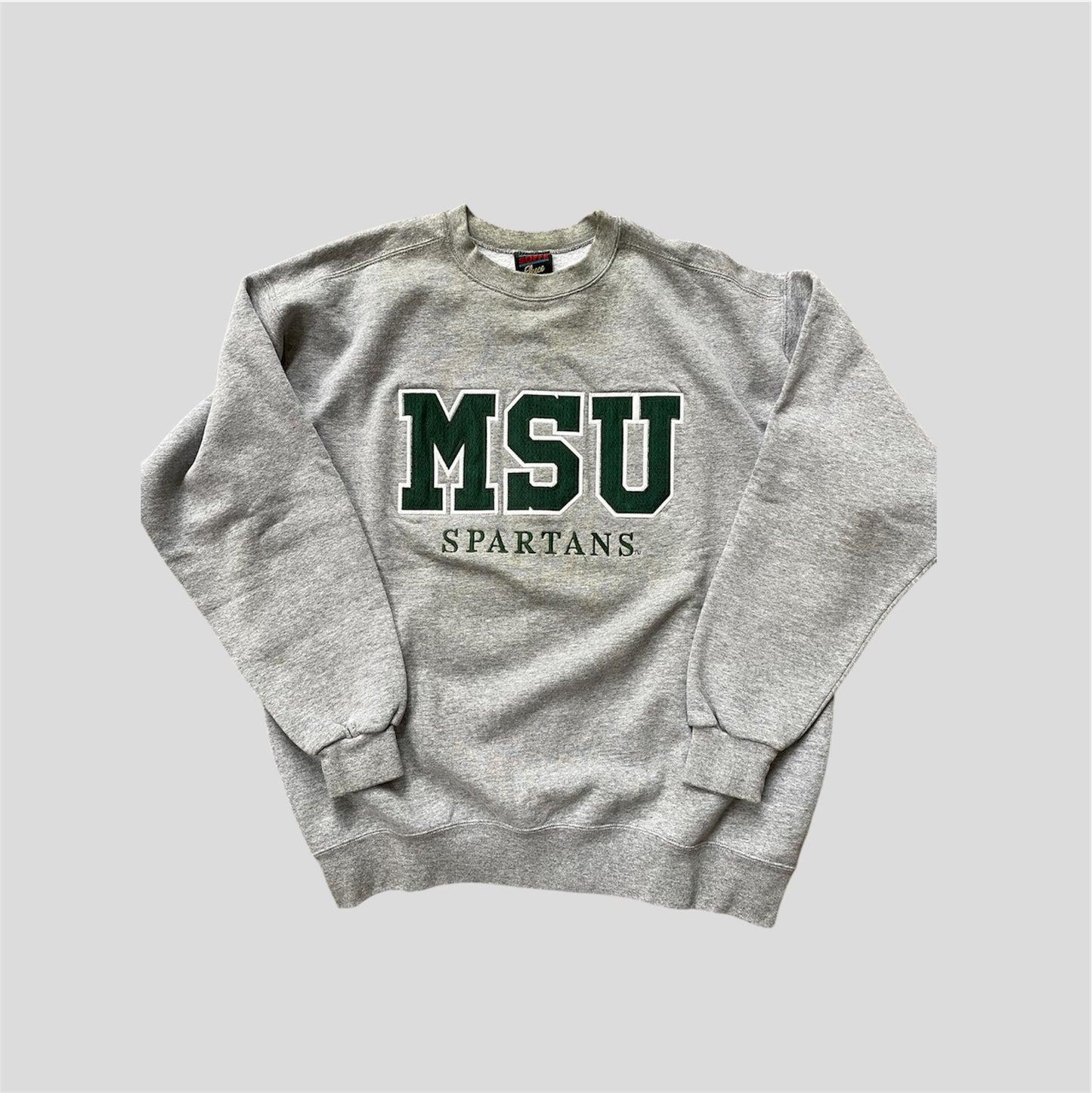 Soffe MSU Felt Letter Crewneck