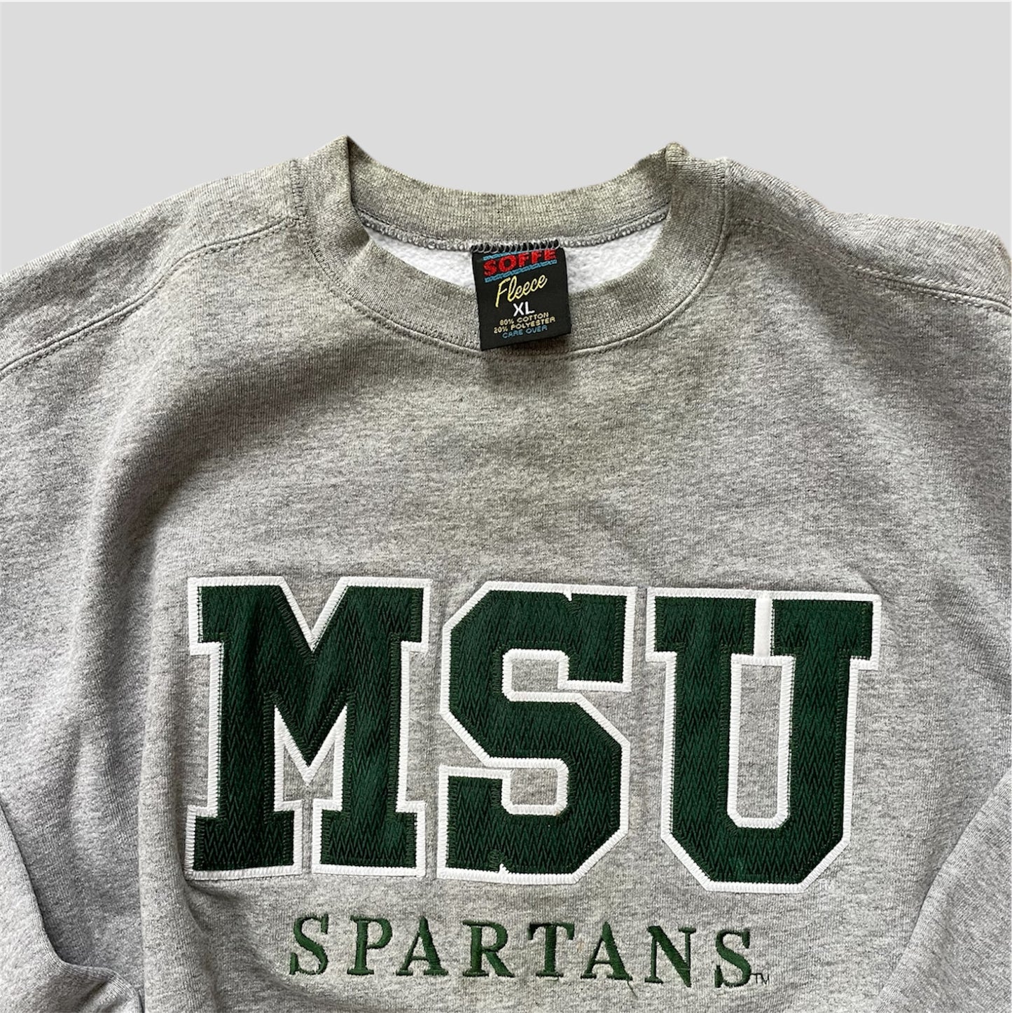 Soffe MSU Felt Letter Crewneck