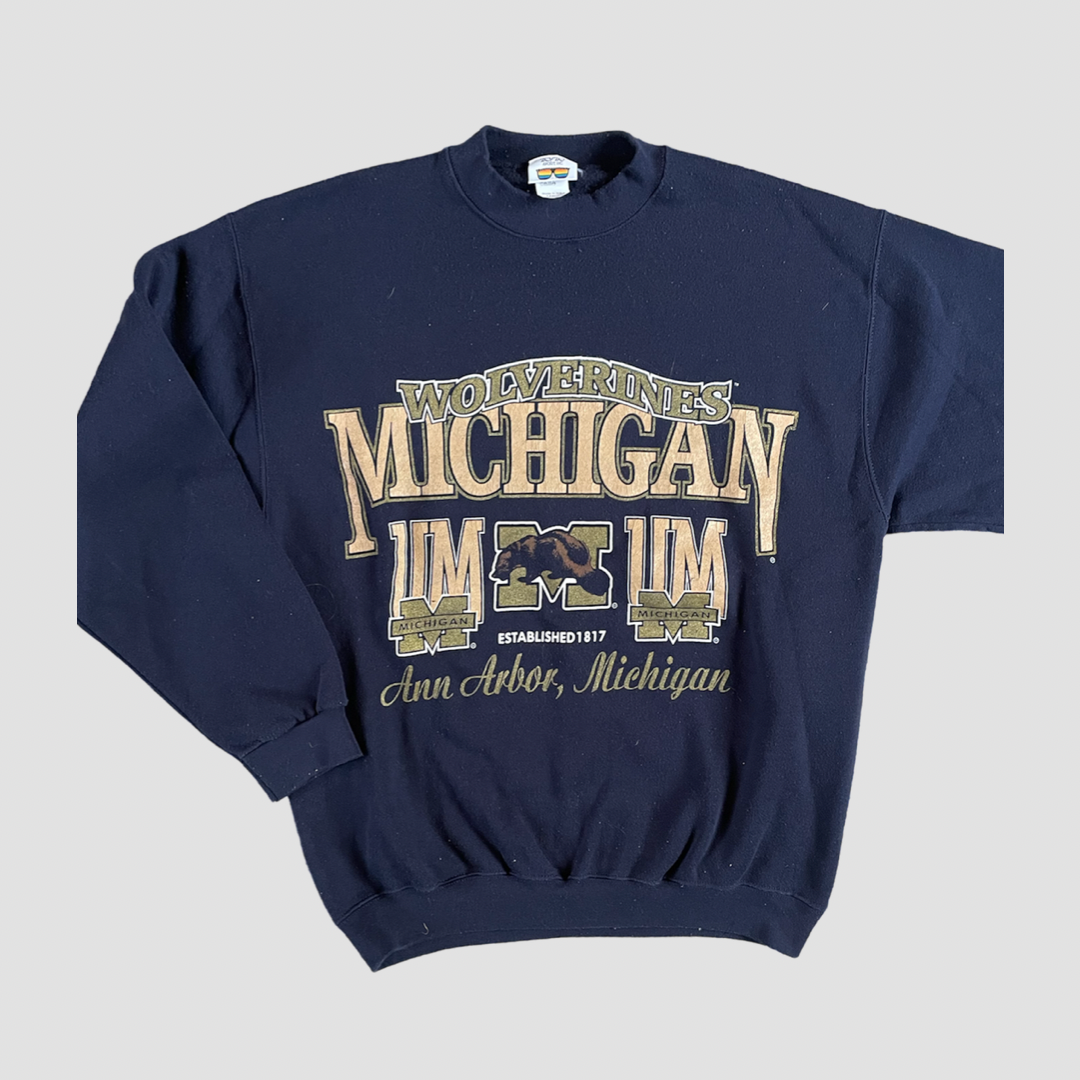 Vintage Crewneck with Tan & Gold Font