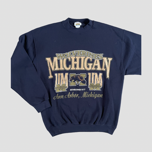 Vintage Crewneck with Tan & Gold Font