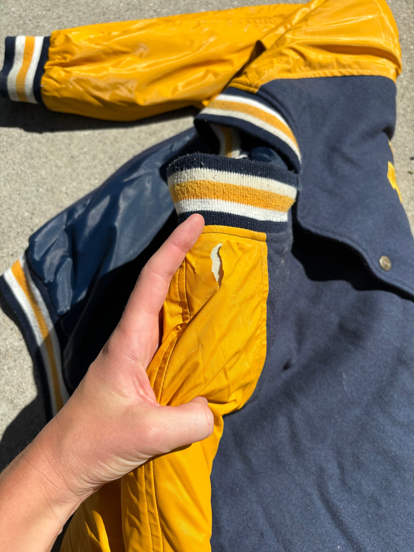 Worn Letterman Jacket