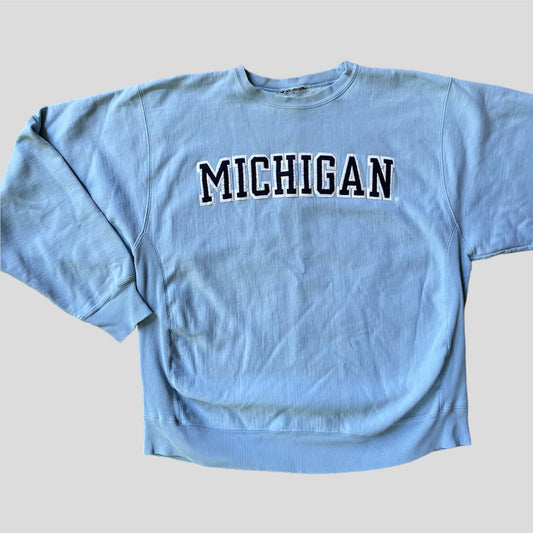 Baby Blue Reverse Weave Crewneck