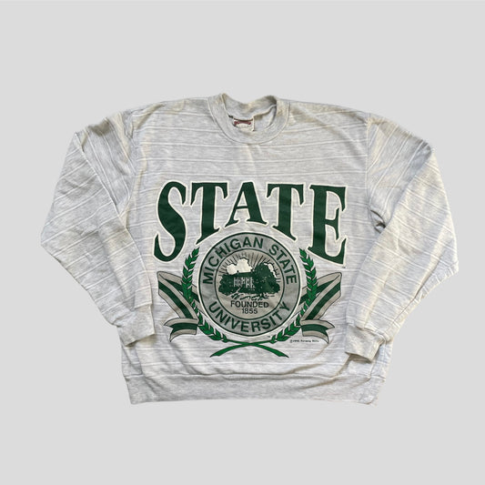 1990 Striped Vintage State Crewneck