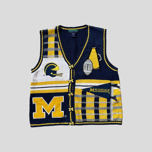 Vintage Football Sweater Vest