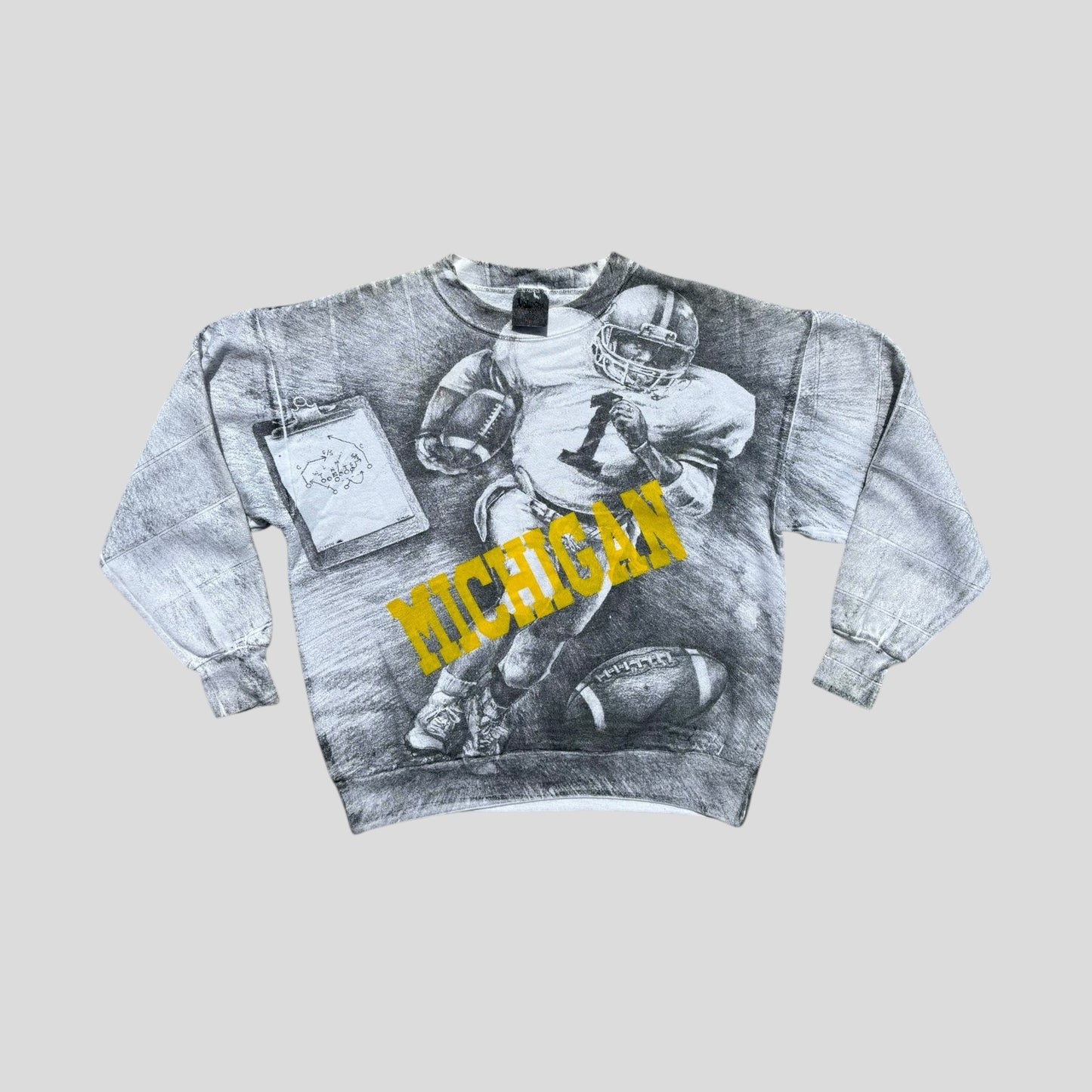 Vintage All Over Print Crewneck