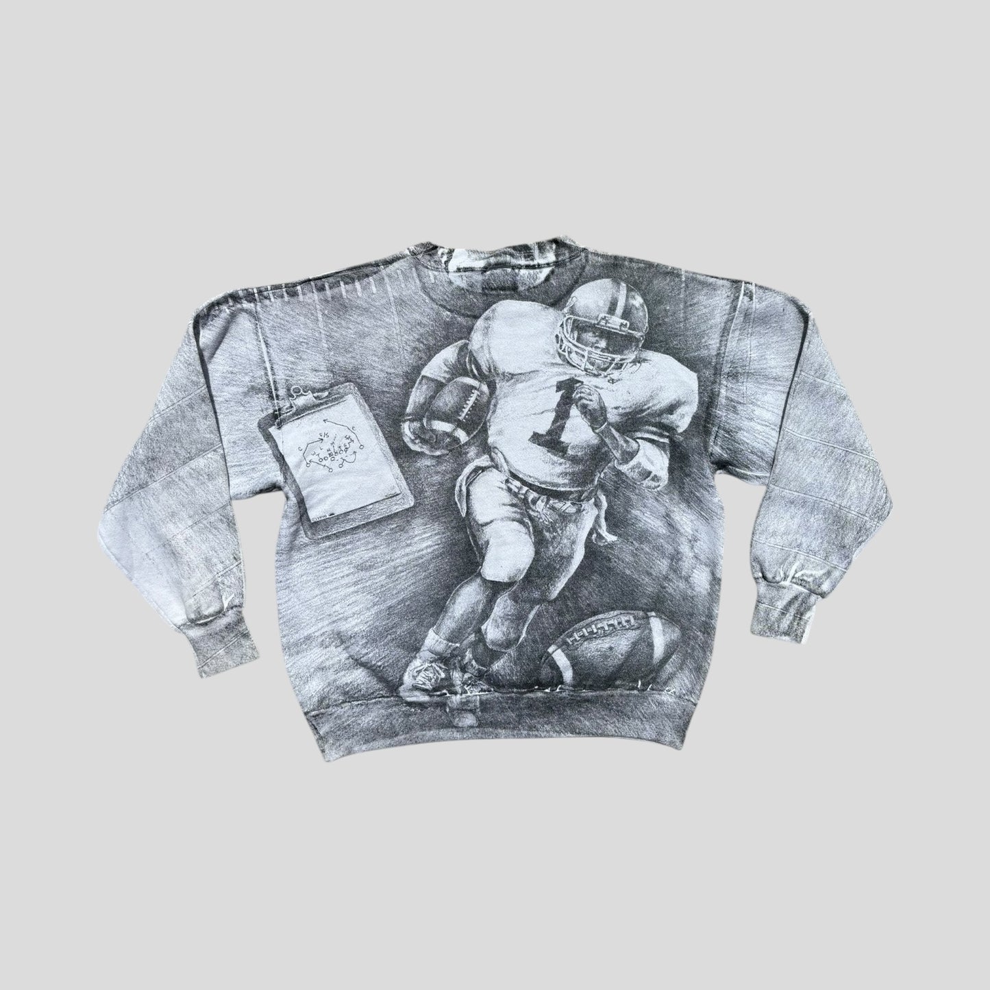 Vintage All Over Print Crewneck
