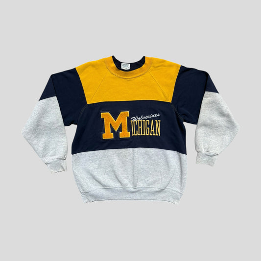 Vintage Color Block Crewneck