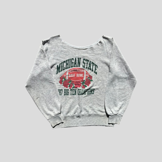 Vintage 1987 Off the Shoulder Crew