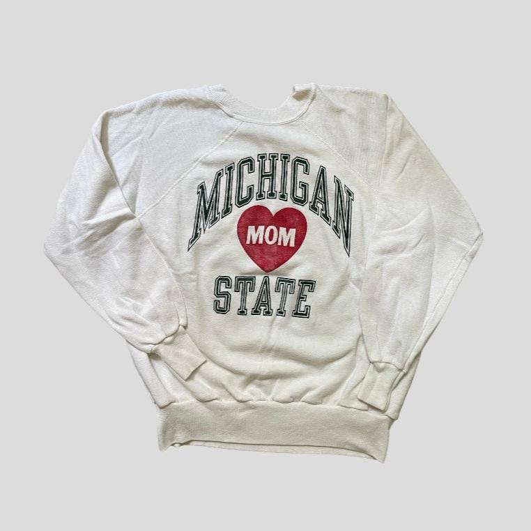 Vintage Mom Heart Crewneck