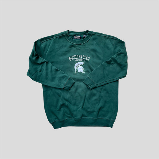 Sparty Head Small Logo Crewneck
