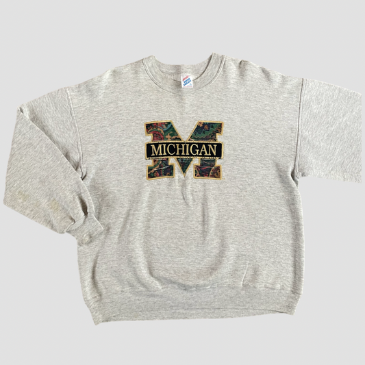 Vintage Crewneck with Floral Fabric 'M'
